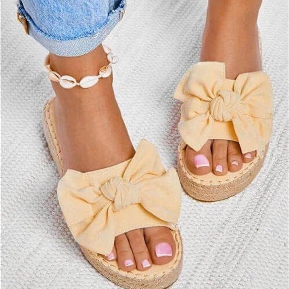 NEW ♡ BOWKNOT Platform Sandals - Picture 6 of 13